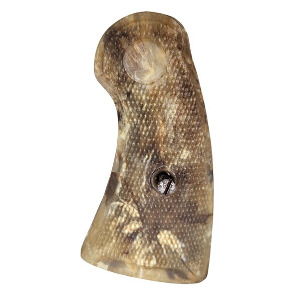 Vintage Franzite Checkered Celluoid Pistol Grips With Screw - Picture 3 of 5